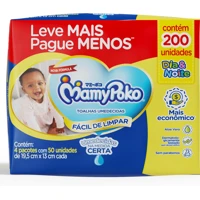 Imagem da promoção MamyPoko Lenços Umedecidos Dia&Noite 200 Unidades