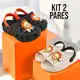Kit 2 Pares Sandália Babuche Infantil e Chinelo Nuvem Menino em oferta