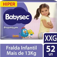 Imagem da promoção Fralda Babysec Premium XXG 52 Unidades