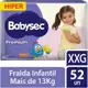 Fralda Babysec Premium XXG 52 Unidades em oferta