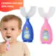 Escova Dental Infantil Formato U 360° Silicone Cerdas Macias Bebê Criança Higiene Oral em oferta