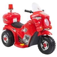 Imagem da promoção Motocicleta Moto Elétrica Infantil Luz Sirene Polícia E Baú - Brinqkids