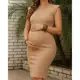 Vestido Midi Gestante Muscle Tee Canelado Gravidez Confortavel Elegante Casual M Ao GG em oferta