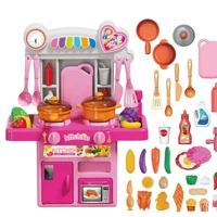 Imagem da promoção Cozinha Infantil Completa de Brinquedo com Luz e Som Sai Água Geladeira Fogão
