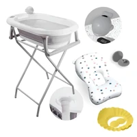 Imagem da promoção Banheira Dobrável Com Suporte E Acessórios Ypb188 Cinza Yuupi