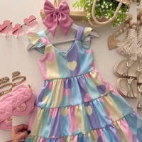 Imagem da promoção Vestido Infantil Luxo Premium Verão Menina