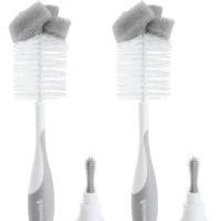 Imagem da promoção Escova para garrafas e mamadeiras Munchkin® Sponge™, pacote com 2 unidades, cinza