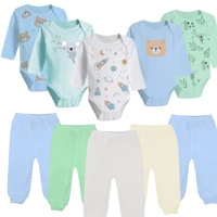 Imagem da promoção Kit 10 Peças Roupinhas de Bebê Body Longo Liso ou Estampado e Mijão