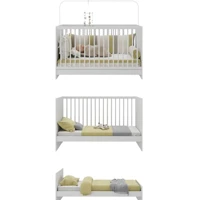 Imagem da promoção Berço 3 em 1 COM COLCHÃO INCLUSO Multimóveis Mp0527gc Branco / 3 ANOS DE GARANTIA