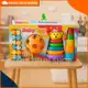 Kit de Brinquedos Educativos para Bebê | Empilhar, Encaixar e Estimular com Formas Coloridas em oferta