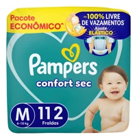 Imagem da promoção Fralda Pampers Confort Sec M 112 Unidades
