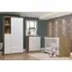 Quarto de Bebê com Guarda-Roupa 3 Portas Cômoda e Berço Faz de Conta Espresso Móveis em oferta
