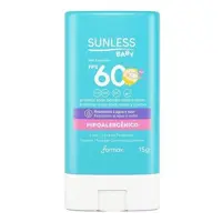 Protetor Solar Sunless Baby FPS60 Bastão 15g em oferta na Drogaria Pacheco