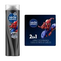 Imagem da promoção Shampoo Infantil 2 Em 1 Spider-Man Seda Juntinhos Super Limpeza Frasco 300ml