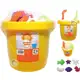 Kit praia - 10 peças com baldinho - 18cm (Cores sortidas) em oferta