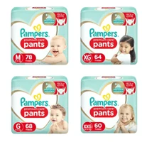 Imagem da promoção Fralda Pampers Pants Premium Care ( M, G, XG e XXG ) [Comprando 4 Pacotes]