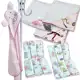 Kit Enxoval de Bebe 15 Peças Toalha Banho Bebê Bordada + 11 Fraldinhas + 3 Manta Fralda 100% Algodão em oferta