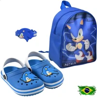 Imagem da promoção Kit Babuche Infantil Com Mochila Azul Nexa