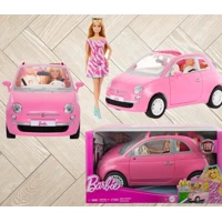 Imagem da promoção Barbie, Veículo para Boneca Fiat Rosa com 1 Boneca e Acessórios