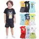 Kit Sortido 10 Peças Pijama Infantil Menino - 5 Camisetas + 5 Bermudas Kit com 5 Pijamas de Roupa In em oferta