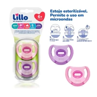 Imagem da promoção Kit Chupeta Silicone Soft Comfort Tamanho 2 Lillo