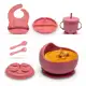 Kit Introdução Alimentar Bebê Prato Babador Copo Talher em oferta