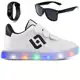 Tenis Infantil De Led Casual Escolar Sapatenis Meninos Street Calce Facil + Oculos Relogio em oferta