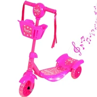 Imagem da promoção Patinete Infantil Luz De Led 3 Rodas Cesto Música Just Fun