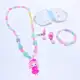 KIT de Colar Infantil Perola/Colar+Pulseira+ BRINCO+ Pingentes muitos Lindos Bijuterias em oferta