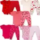 Kit 10 Pçs Body E Mijão Bebe M/curta Malha 100% Algodão Menina em oferta