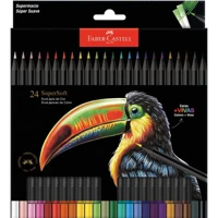 Imagem da oferta Lápis De Cor Supersoft Faber-Castell 24 cores