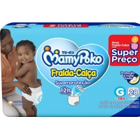 Imagem da promoção Fralda-Calça MamyPoko Superproteção G 28 Unidades