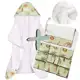 Toalha de Banho Bebe Dupla Camada + 6 Toalhas de Ombro para Bebê 100% Algodão Estampada em oferta