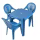 Mesinha Infantil Com 2 Cadeiras Azul Ou Rosa Reforçada em oferta