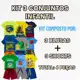 Kit 3 Conjuntos Verão Menino (Tam. 1 ao 8) em oferta