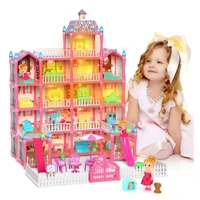Imagem da promoção Casinha De Boneca Castelo Da Princesa 379 Pcs Rosa Com Quatro Bonecas