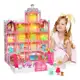 Casinha De Boneca Castelo Da Princesa 379 Pcs Rosa Com Quatro Bonecas em oferta