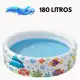 Piscina Infantil Inflável 180L 3 Anéis Estampa Fundo do Mar Redonda em oferta