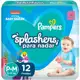 Fraldas Descartáveis Para Água Pampers Splashers Baby Shark P-M 12 fraldas em oferta