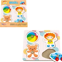 Imagem da promoção Quebra Cabeça Encaixe Brinquedos 5 Peças em Madeira Ciabrink
