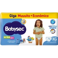 Imagem da promoção Fralda Babysec Ultra Giga XG - 76 Un., Alta Absorção e Conforto