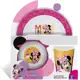 Jogo Infantil de Melamine com 3 Peças Minnie 22cm – Produto Oficial em oferta