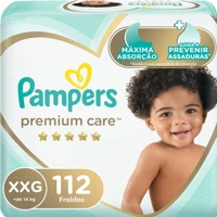 Imagem da promoção Fralda  Premium Care XXG 112 fraldas Pampers