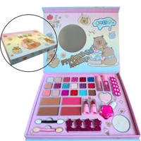 Imagem da promoção Conjunto Maquiagem Infantil Lavavel Fofo Espelho Capivara