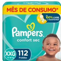Imagem da promoção Pampers Confort Sec XXG 112 unidades Proteção e Secura