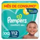 Pampers Confort Sec XXG 112 unidades Proteção e Secura em oferta
