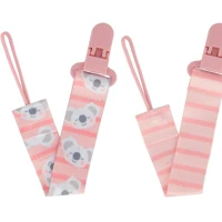 Imagem da promoção Kit 2 Prendedores De Chupeta Coala Rosa