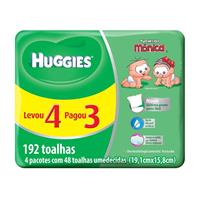 Imagem da promoção Kit 4 Toalhas Umedecidas Huggies Classic - 48 unidades cada