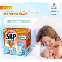 Imagem da promoção Repelente Elétrico Líquido SBP 45 Noites Cheiro Suave Novo Aparelho + Refil