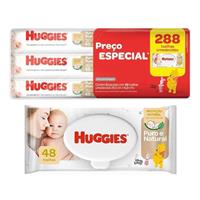 Imagem da promoção Lenços Umedecidos Huggies Puro e Natural - 288 lenços (6 pacotes com 48 un cada)